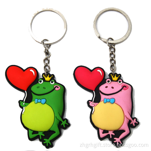 cheap custom promotional eco-friendly rubber keychains
